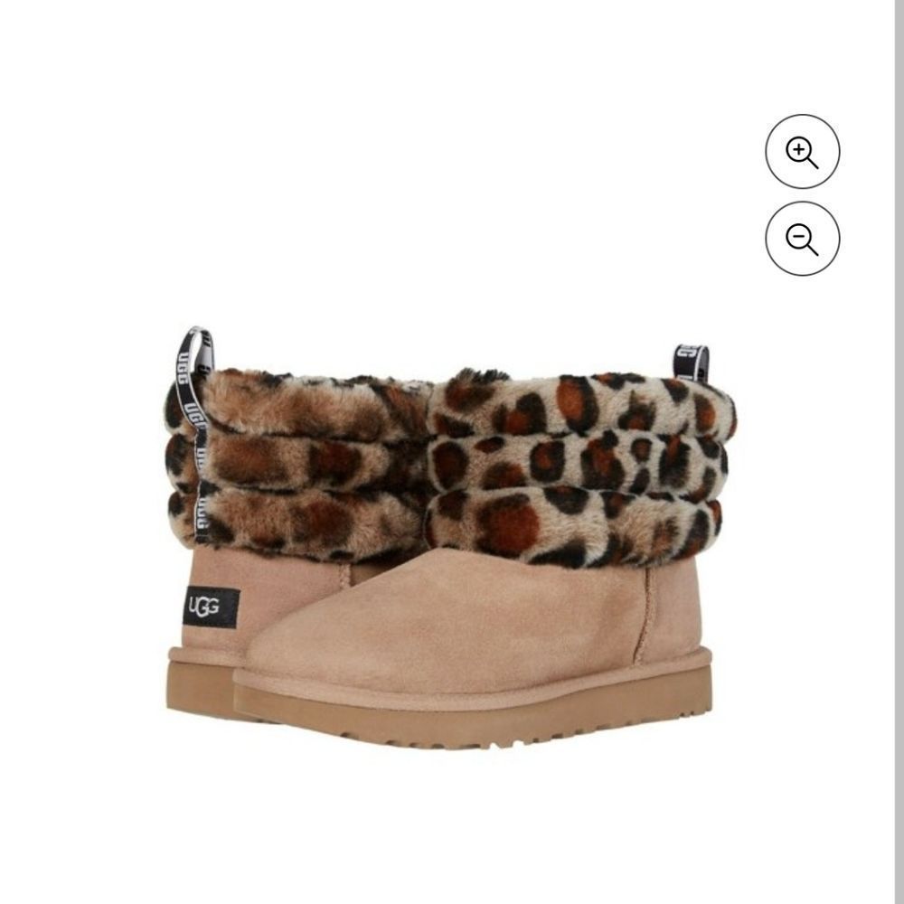 Ugg Classic Mini Fluff Quilted Sheepskin Boots Chestnut
